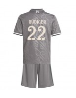 Real Madrid Antonio Rudiger #22 Alternativní dres pro děti 2024-25 Krátký Rukáv (+ trenýrky)